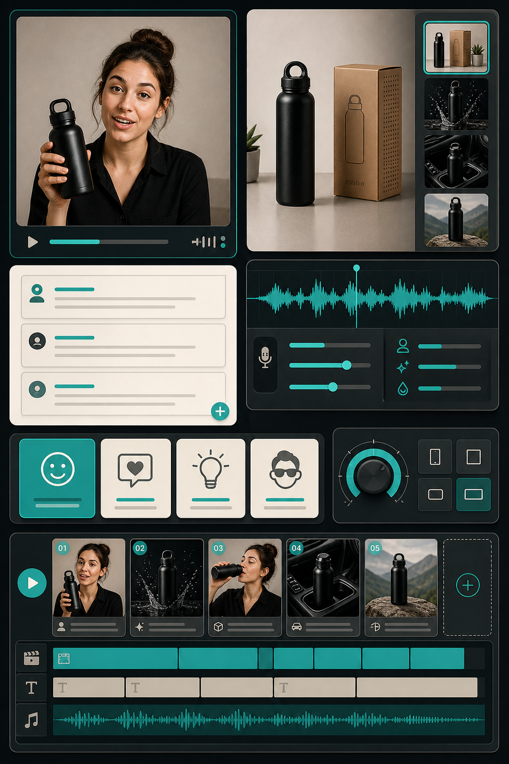 Script and scene builder for Shopify UGC videos