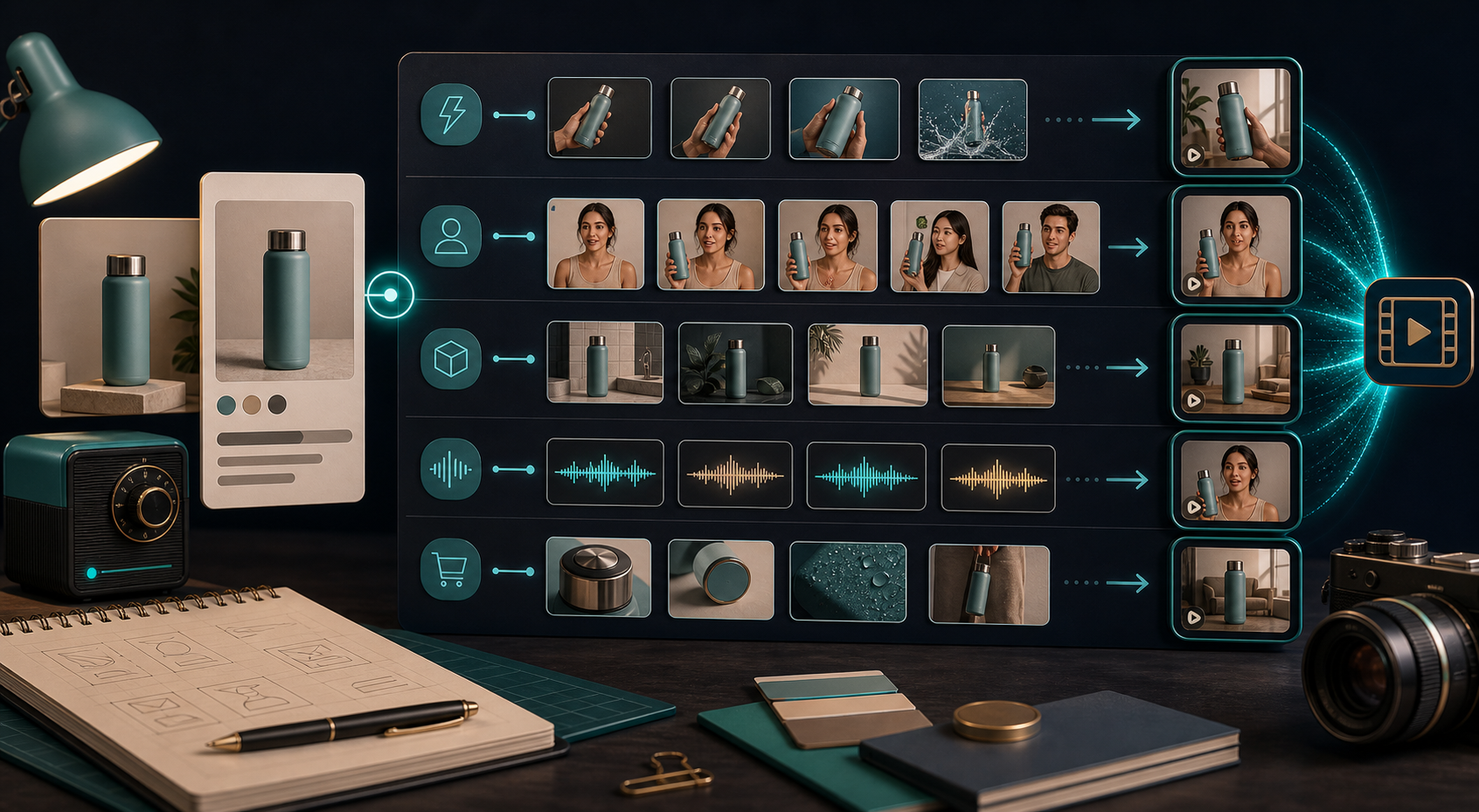 Creative matrix for Shopify UGC video variants