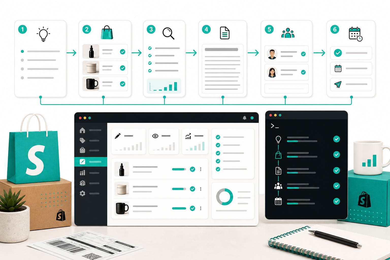 Workflow from topic to publish for Shopify blog automation