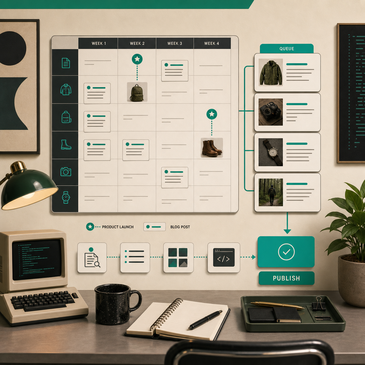 Content brief and product-aware draft workflow
