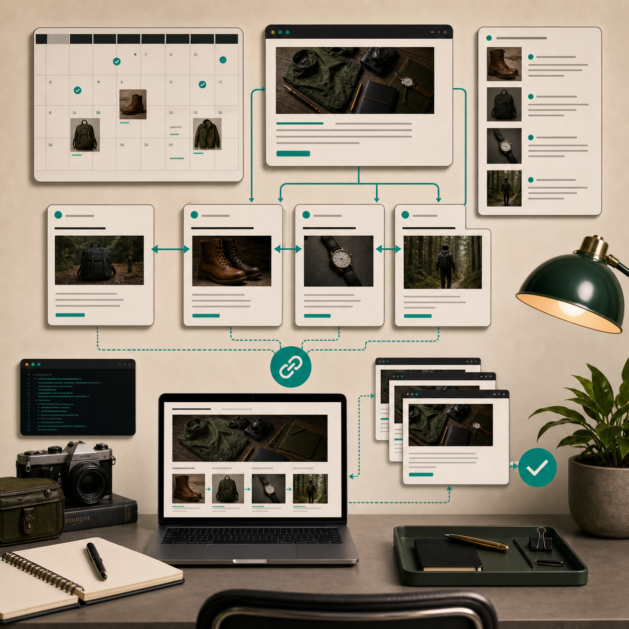 Recurring blog calendar and publish queue