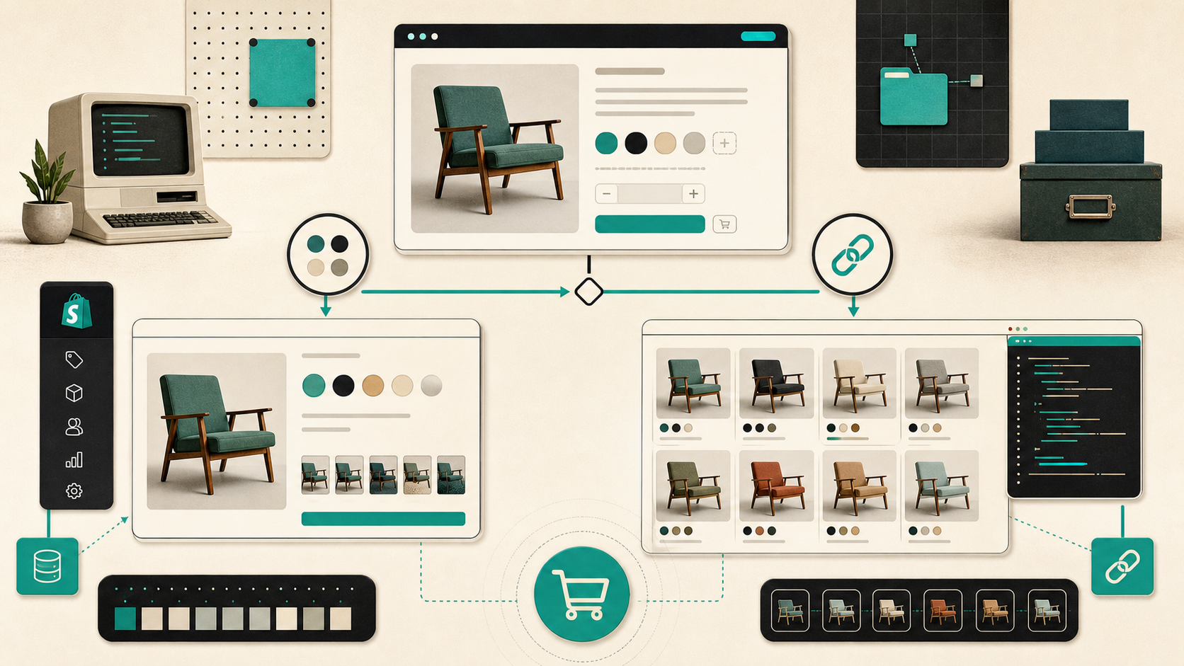 Decision framework for Shopify swatches