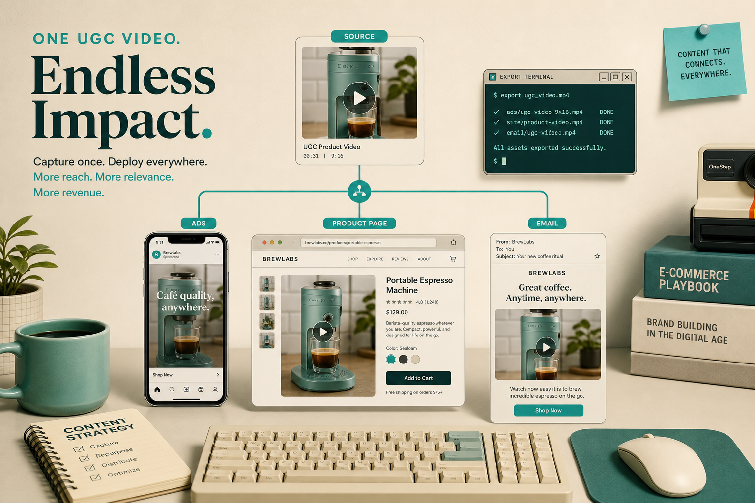 Scene families for Shopify UGC video production