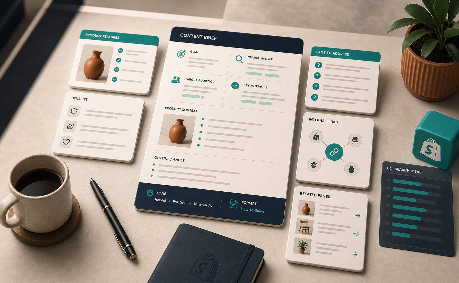 Shopify content brief template