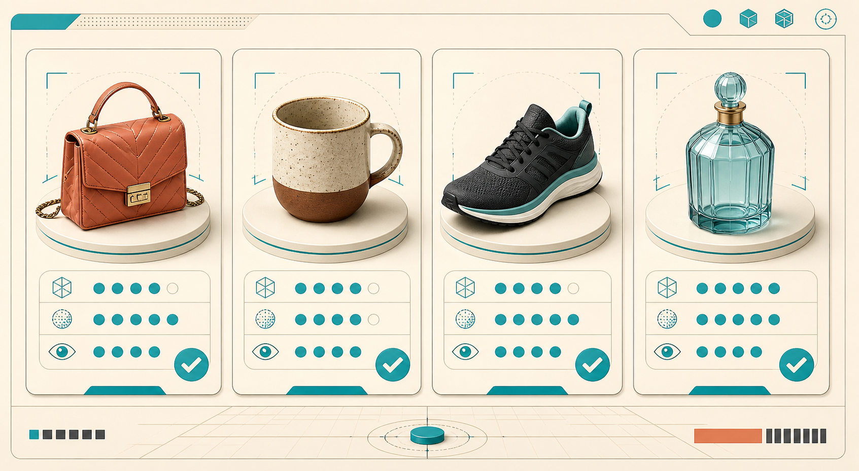 A catalog-style scorecard for choosing products with strong 3D capture potential