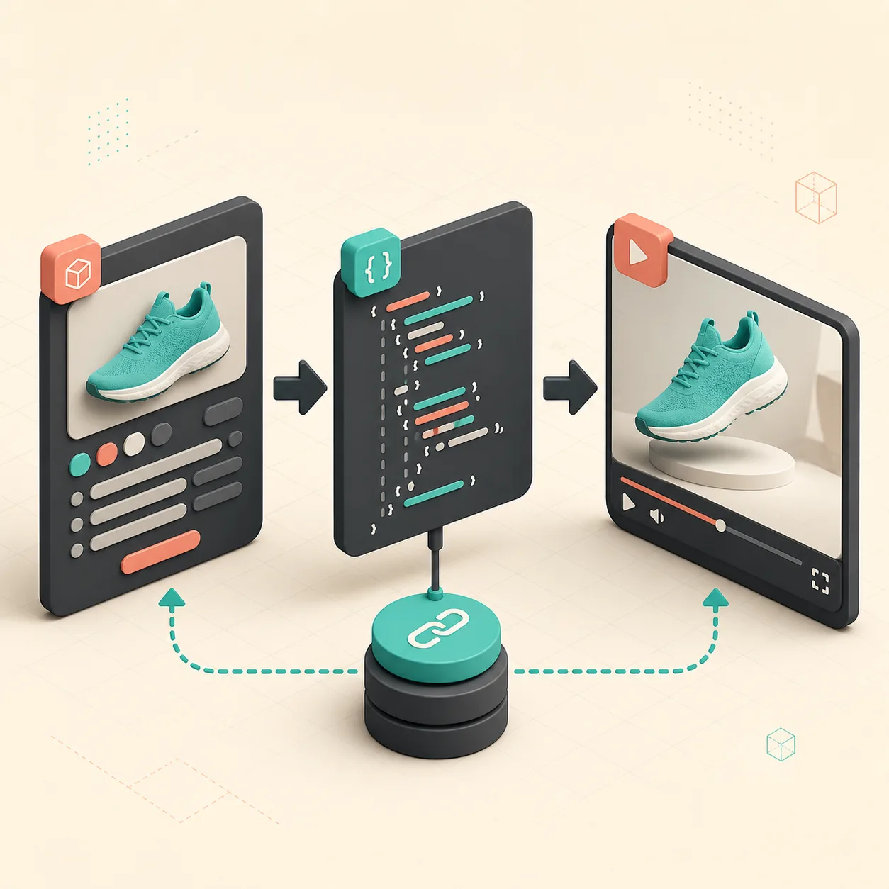 Product data becomes a structured video source and preview