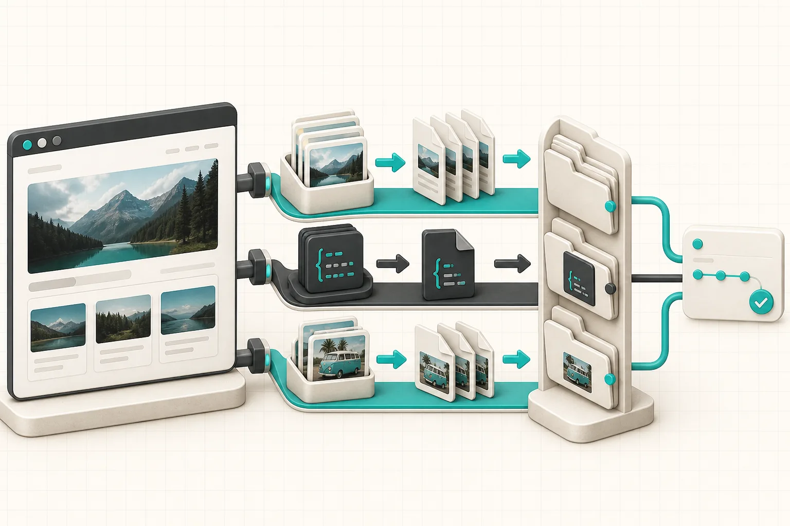 Webflow content export lanes becoming HTML CSS media and Git files