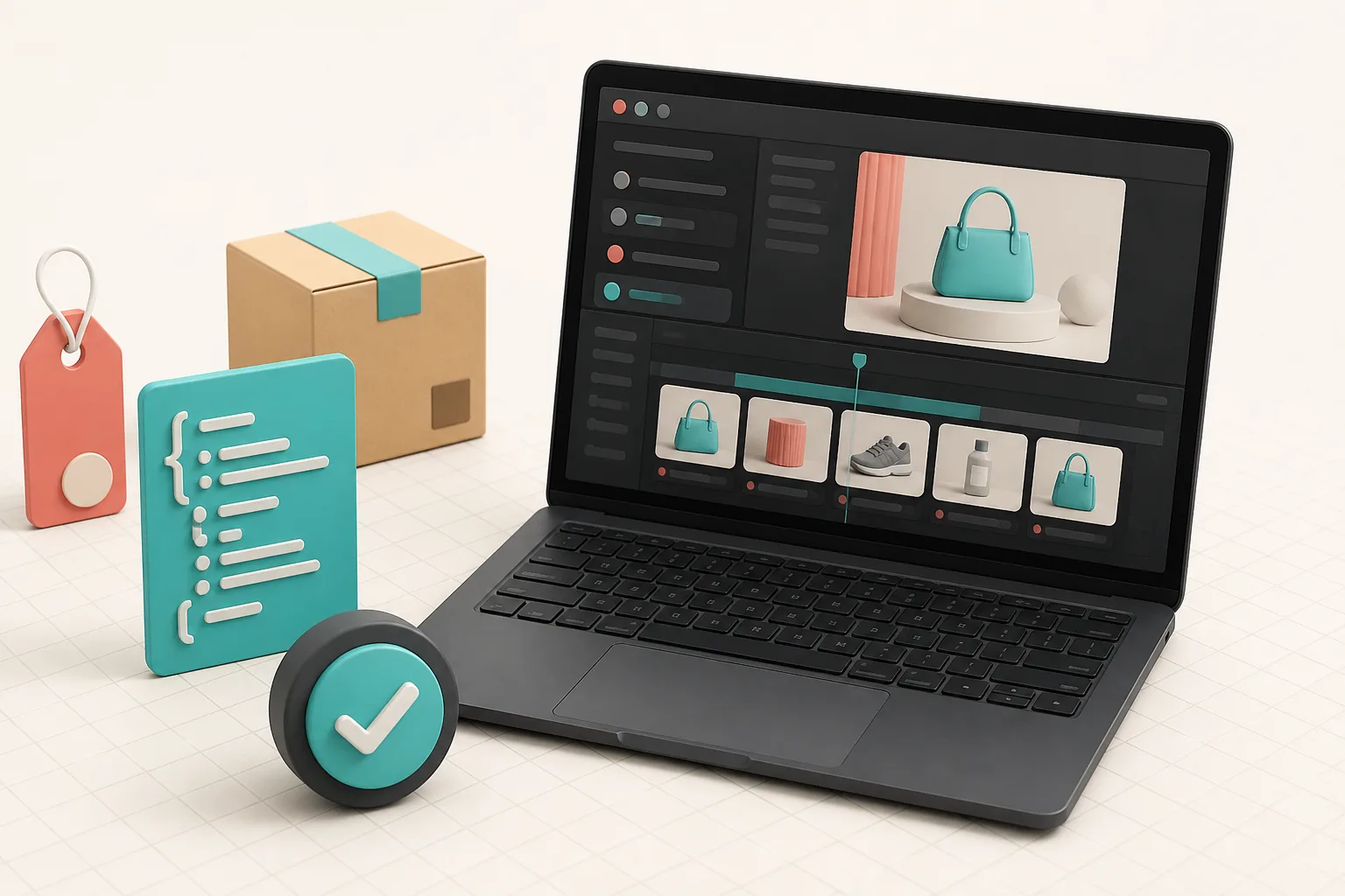 Video draft review desk with structured JSON