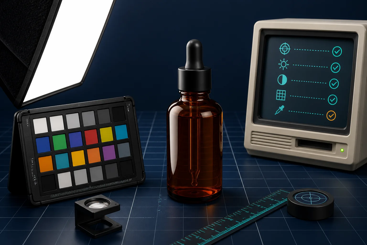 A clean source-photo quality-assurance workspace