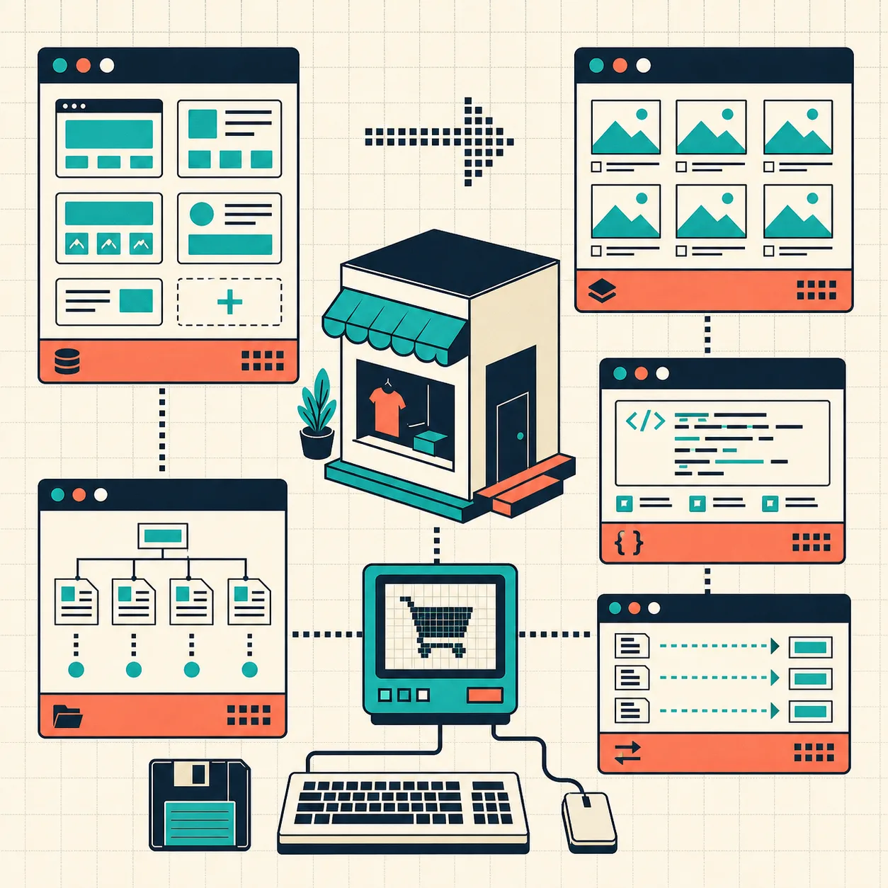 Webflow CMS inventory mapped into a static export checklist