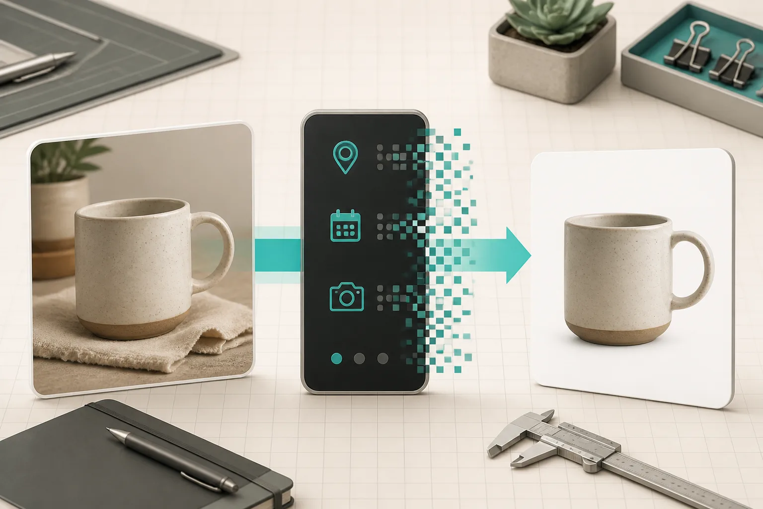 Product photo metadata cleanup workflow