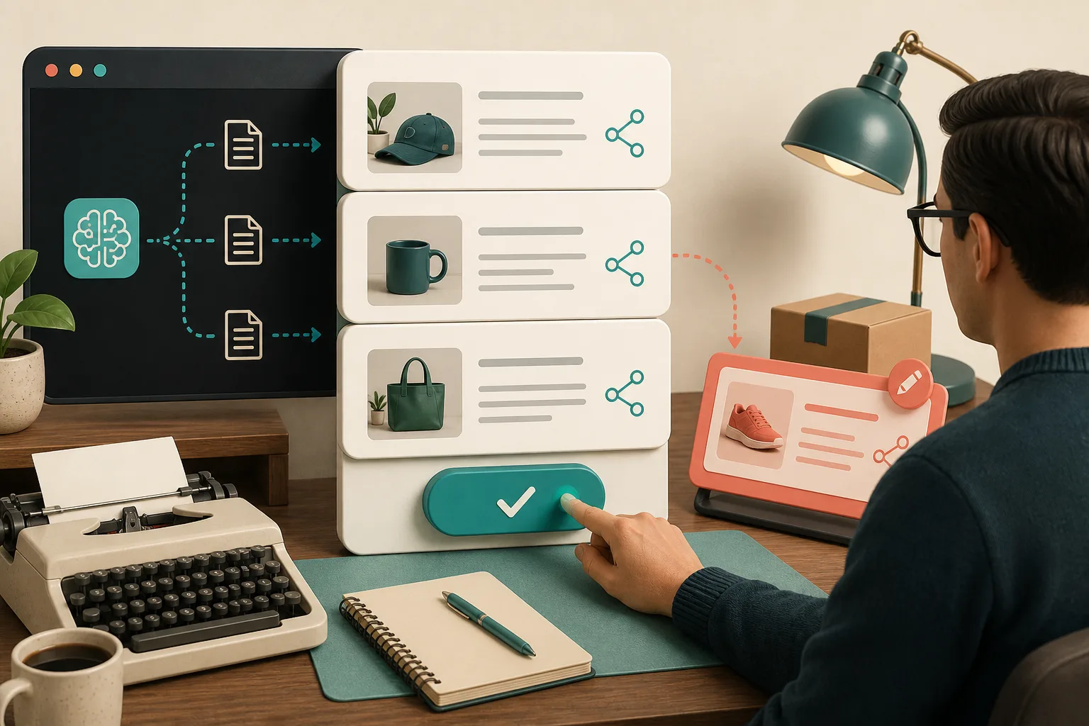 Human review gate for automated Shopify blog drafts