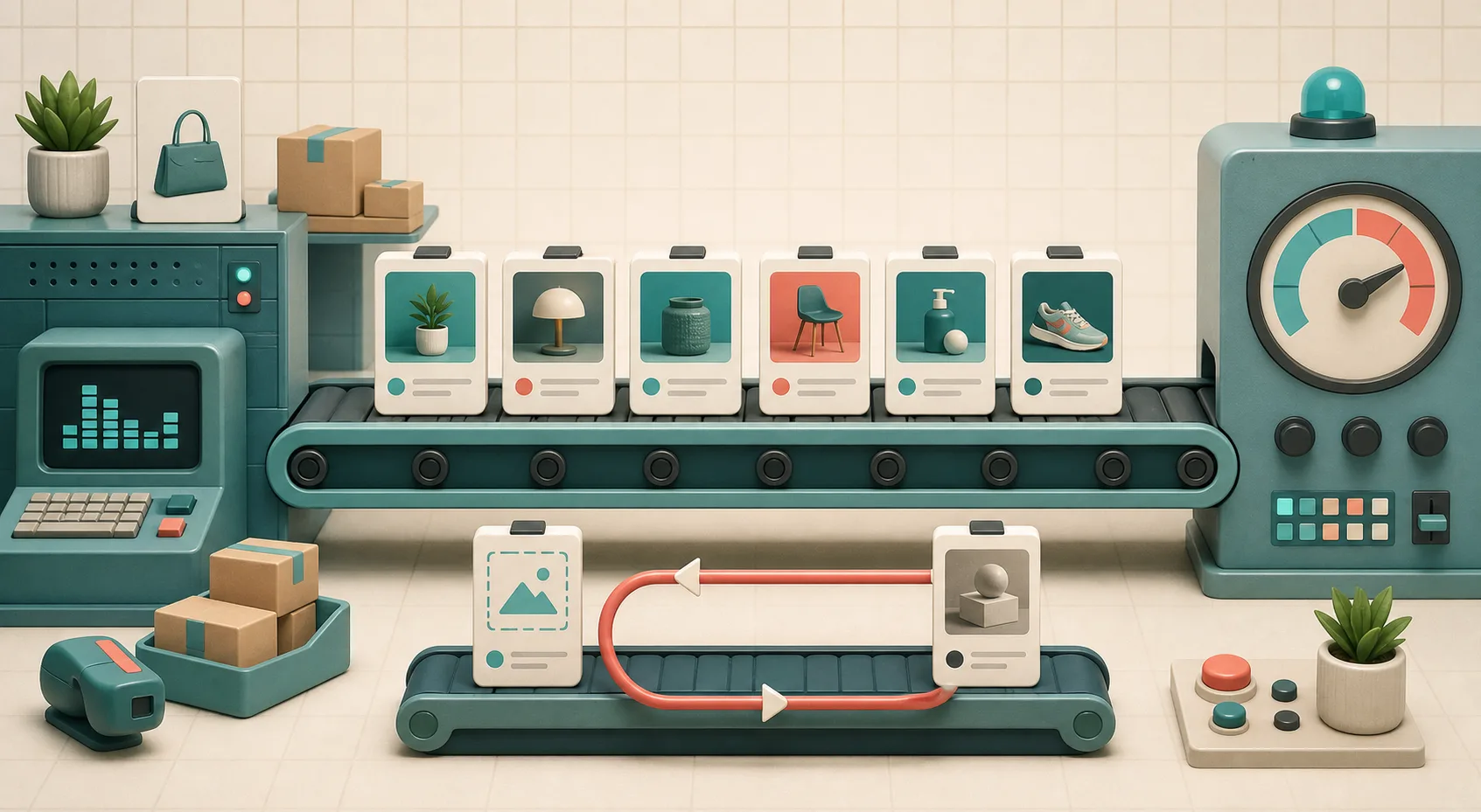 Recurring Shopify content queue with a feedback loop