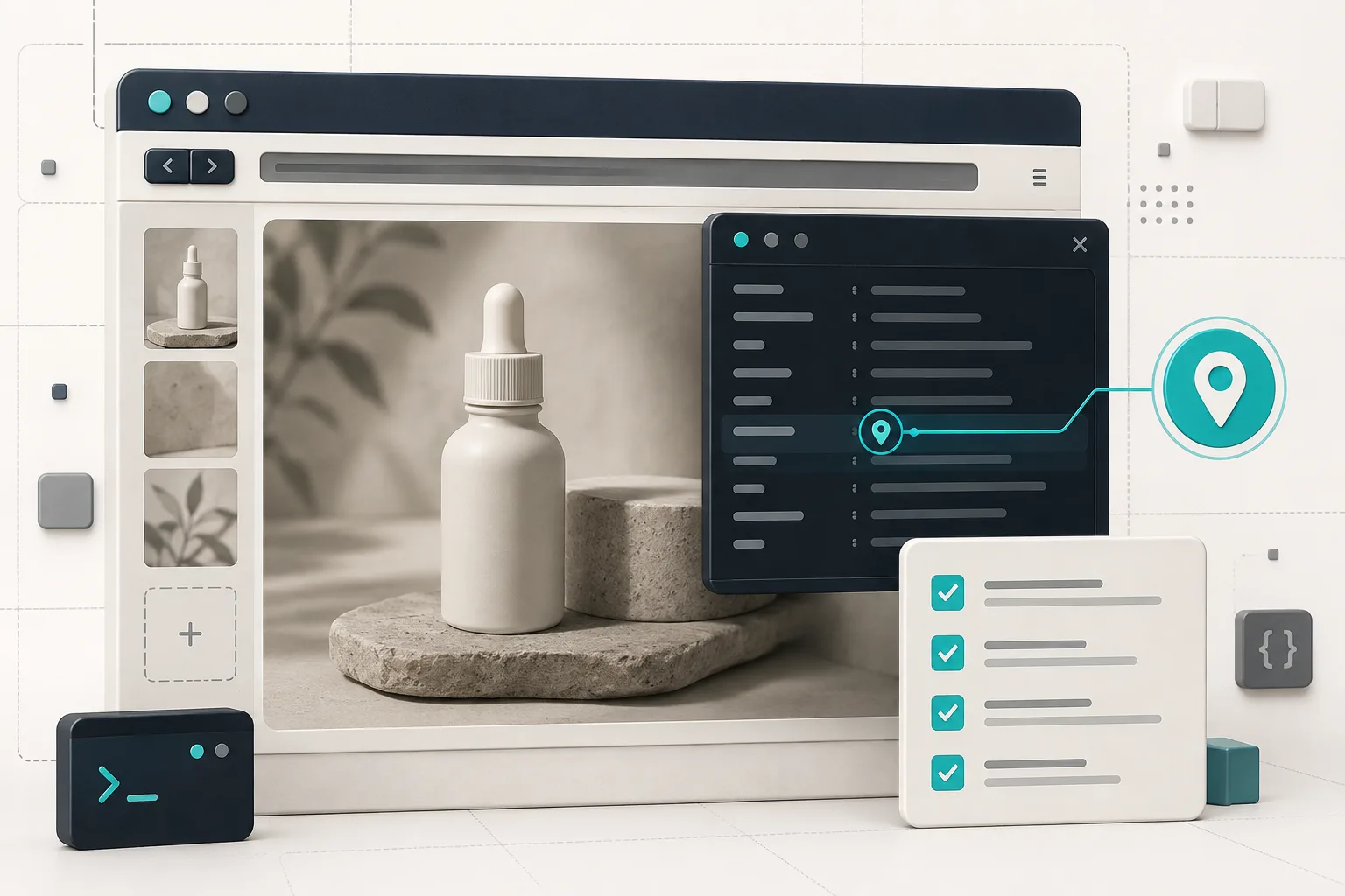 Inspecting hidden metadata in an ecommerce product image