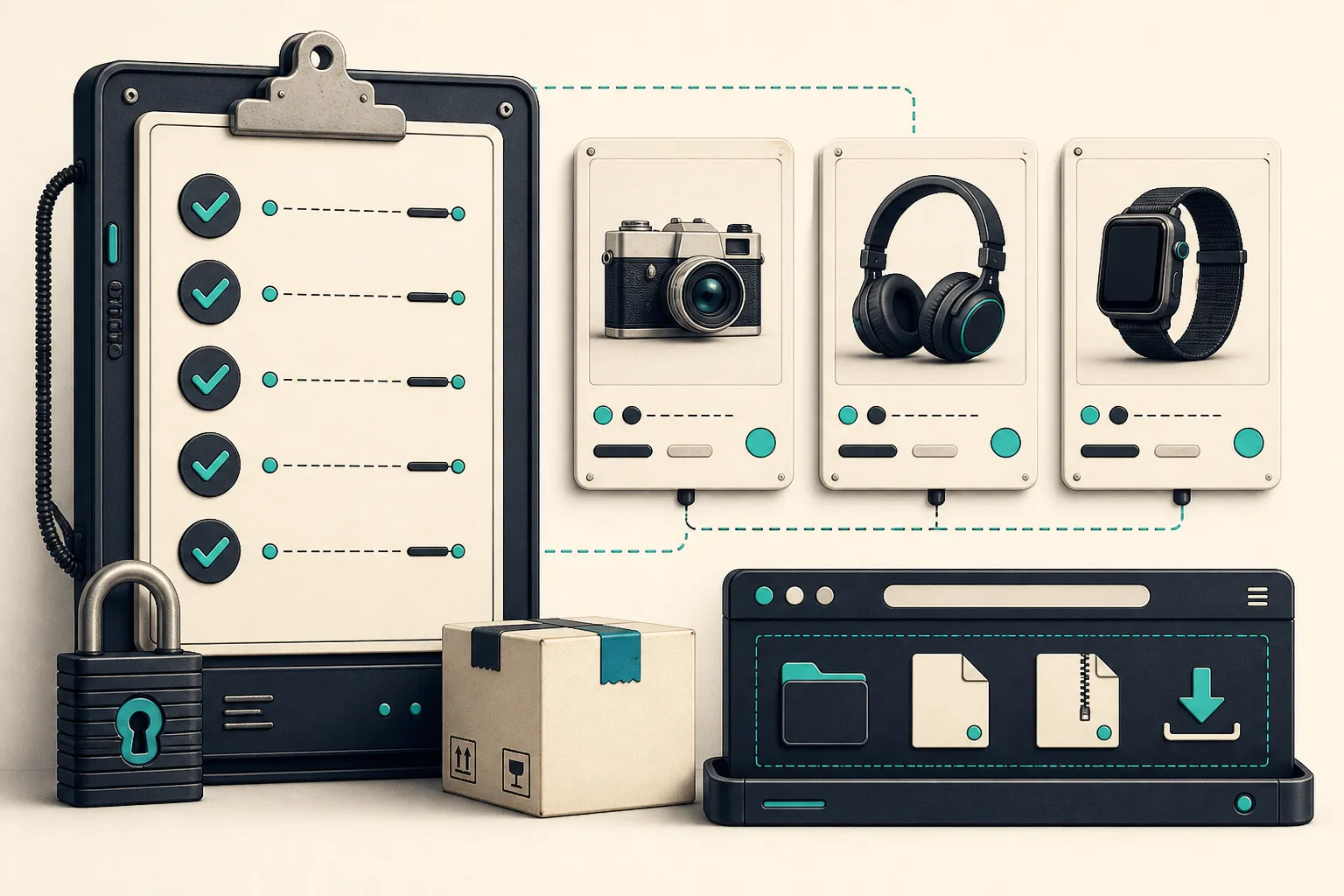 Checklist for private storefront image sharing