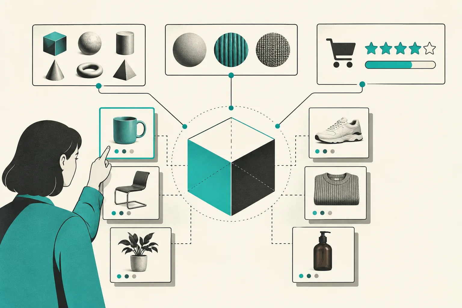 Choosing products for interactive 3D media