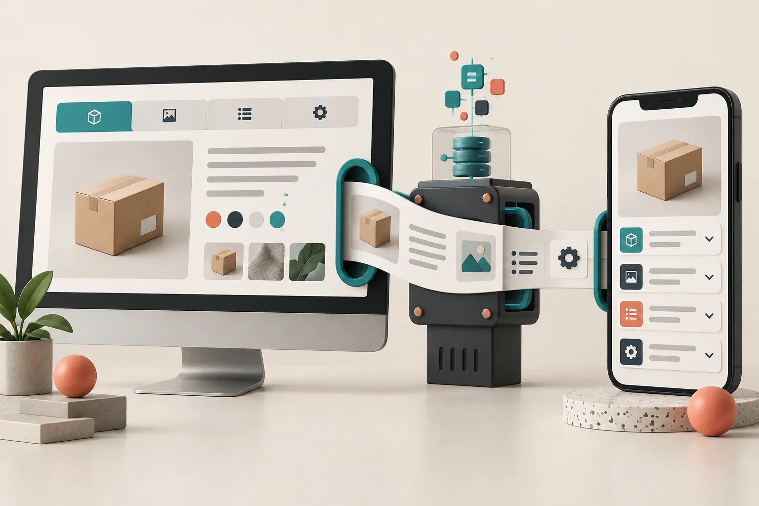 Responsive product information changing from desktop tabs to mobile accordions