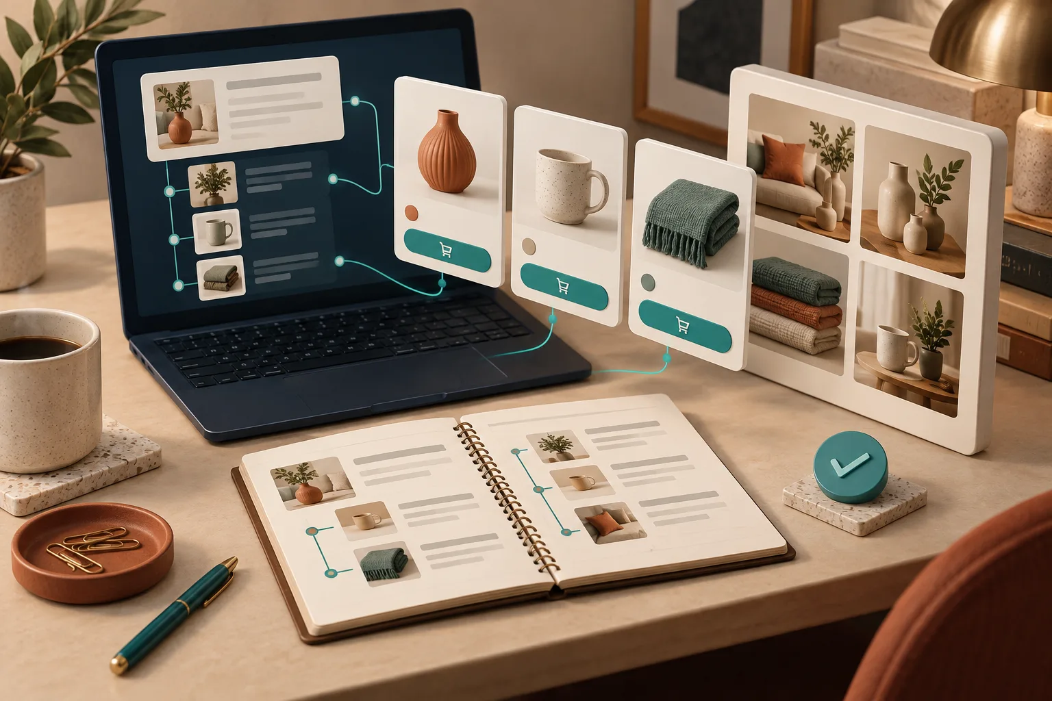 Product-aware blog planning with internal links
