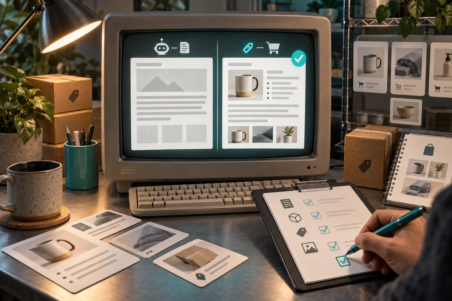 Reviewing an AI blog draft against real Shopify product context