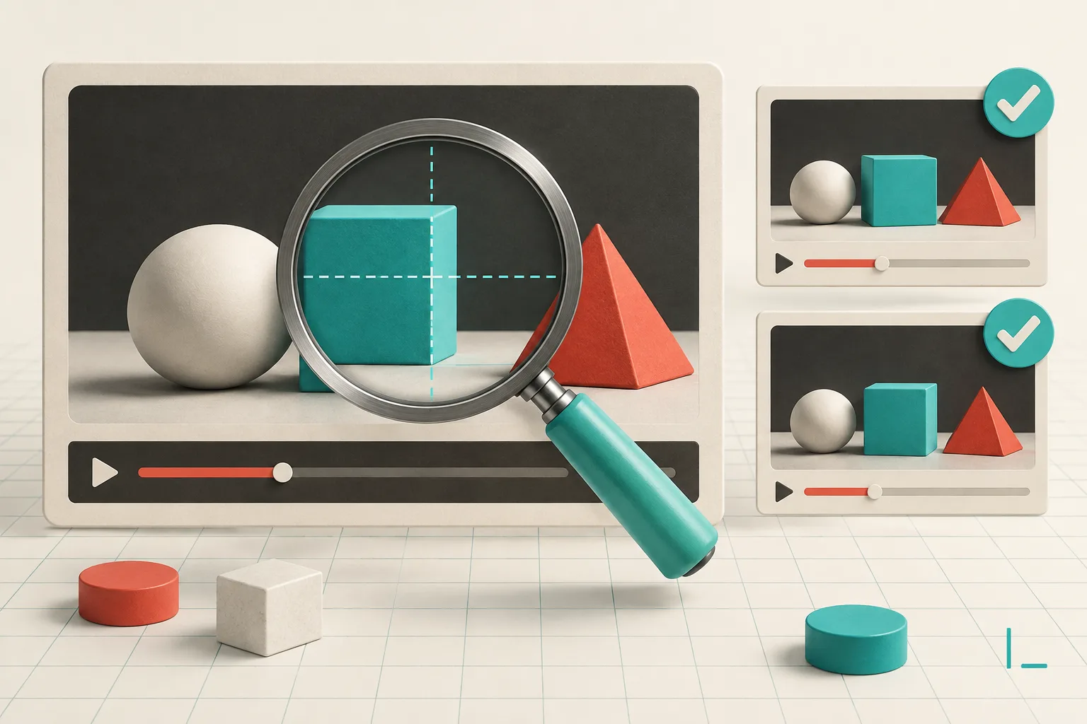 Visual QA board for a startup motion graphics trailer