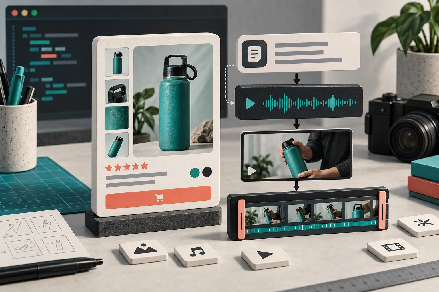 Modular Shopify product video assembly workflow