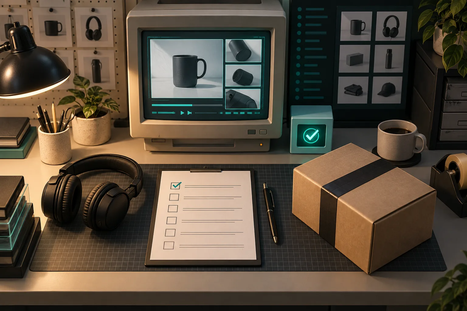 Human quality review desk for product video publishing