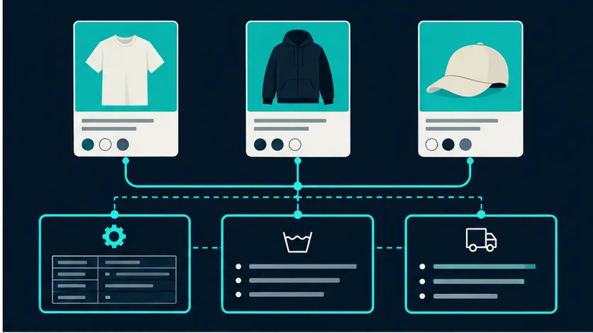 Catalog products routed into shared Shopify content sources