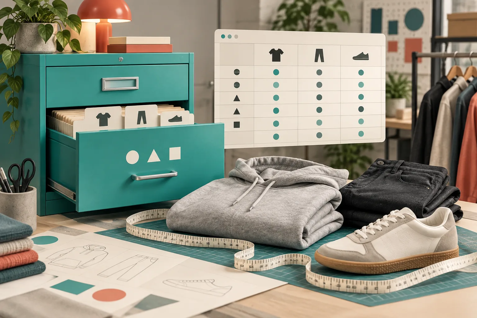 One source of truth for apparel size charts across a catalog