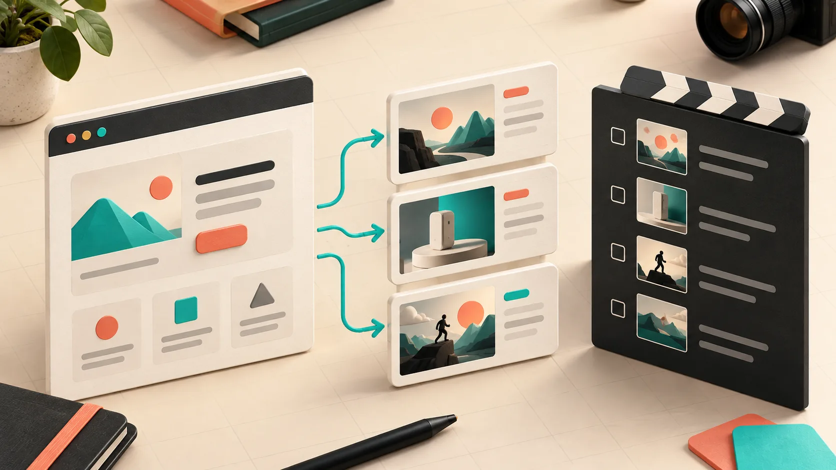 Landing-page story turned into a launch-video brief