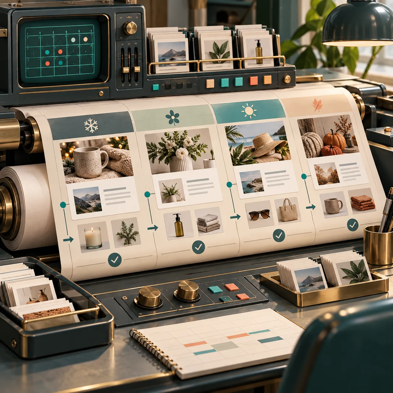 Recurring seasonal ecommerce content calendar