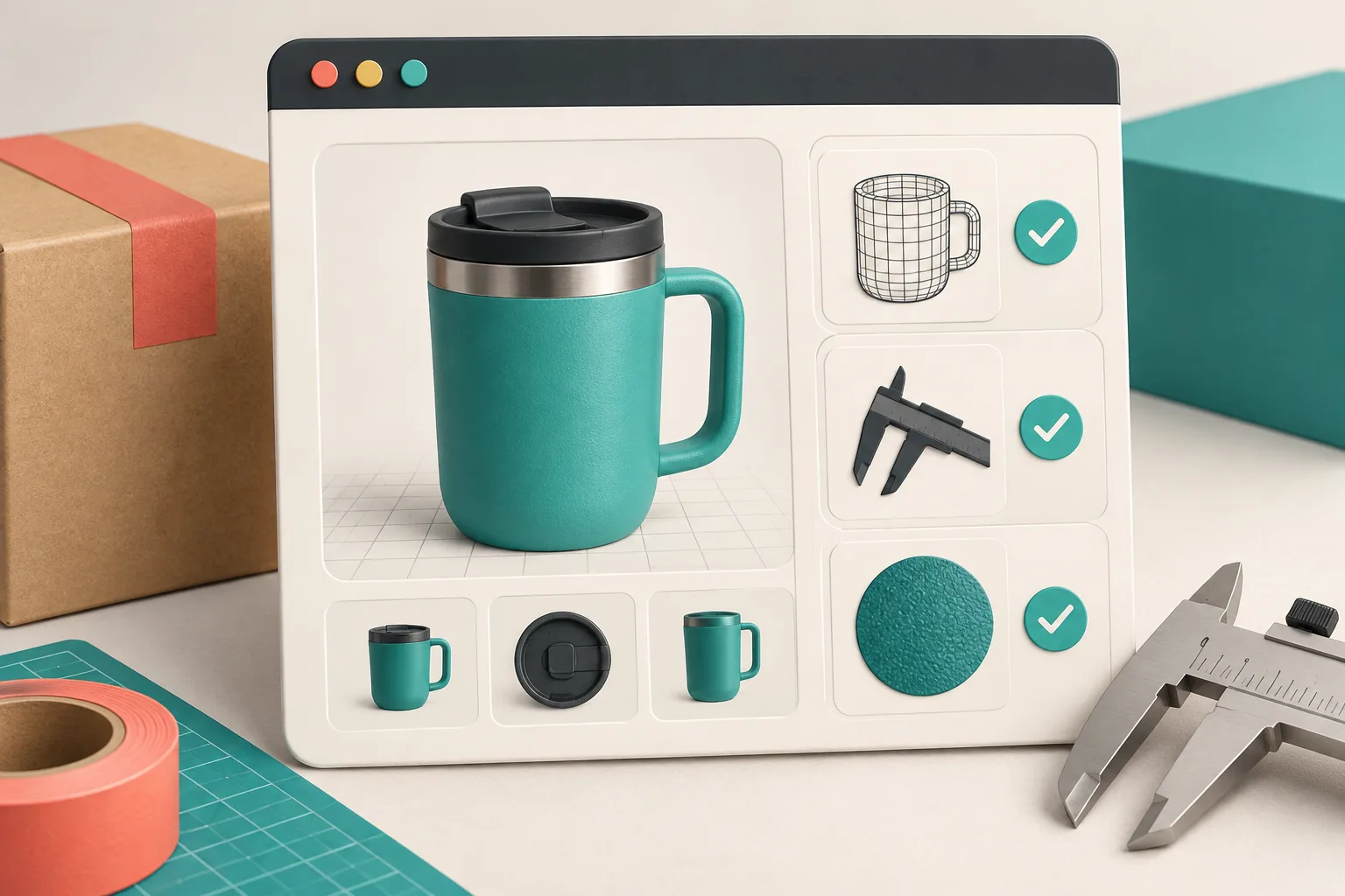 Acceptance testing an interactive 3D product model